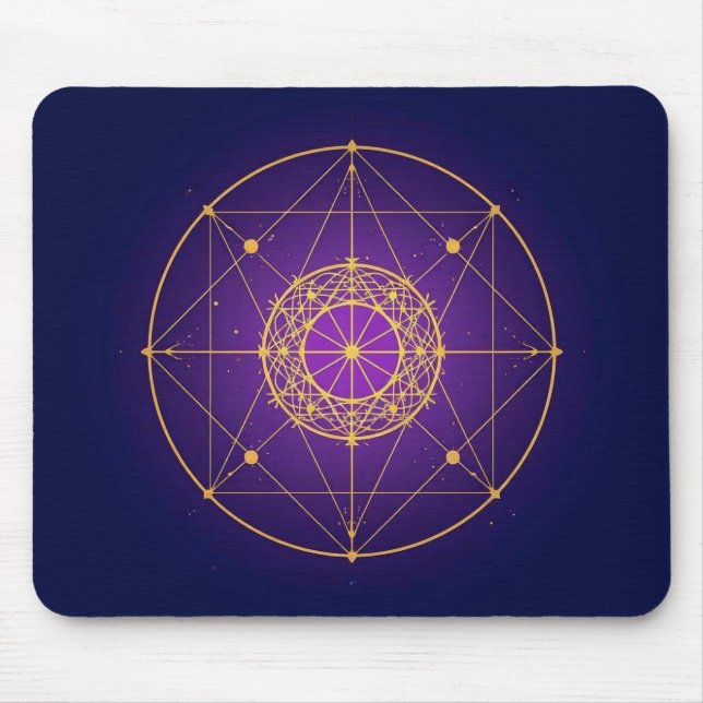 Mousepad Mandala Sagrado Celestial – Geometria Mística (Frente)