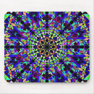 Mousepad Mandala vibrante do mosaico