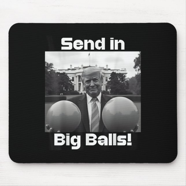 Mousepad Mande Em Grande, Presidente Trump E Cão (Frente)
