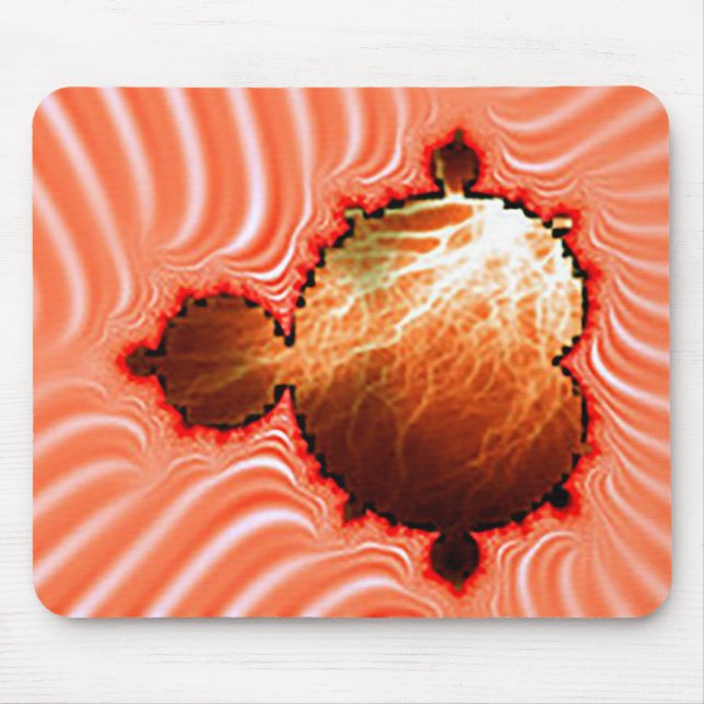 Mousepad Mandelbrot Dreamsicle Com Raios (Frente)