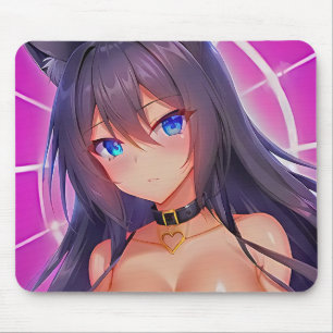 Mousepad Manga Cat Girl "Eyes on you"