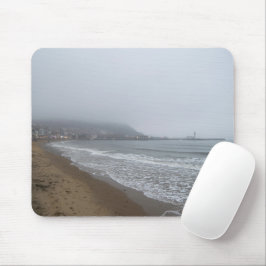 Mousepad Manhã Nublada na Praia de South Bay, Scarborough