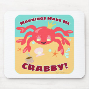 Mousepad Manhãs Me Fazem Caricatura Bestial