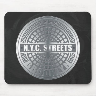 Mousepad Manhole Cobrir Brooklyn