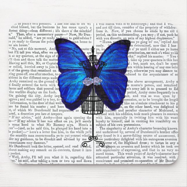 Mousepad Mannequin Blue Butterfly (Frente)