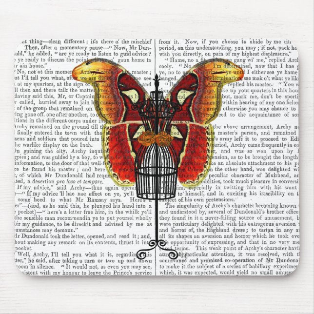 Mousepad Mannequin Red E Yellow Butterfly (Frente)