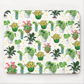 Mousepad Mantas de Plantas em Vasos Caprichosas