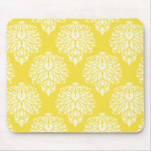 Mousepad Manteiga Amarelo Algodão Sul Damasco