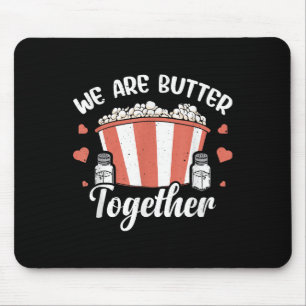 Mousepad Manteiga Pipoca Engraçada Gráfico Salgado Milho Po