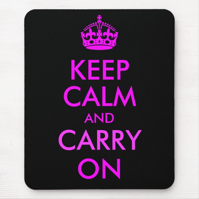 Mousepad Mantém a Calma e Continua (Frente)