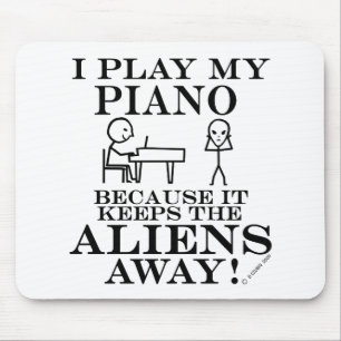 Mousepad Mantem o piano ausente dos aliens