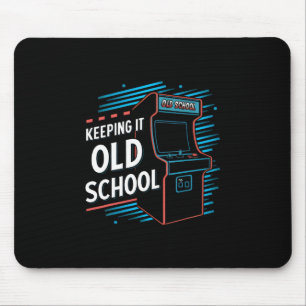 Mousepad Mantendo o Velho Gamer Escolar Vintage 80's 90's A