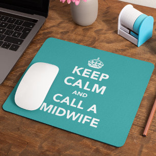 Mousepad Mantenha a calma e chame uma parteira
