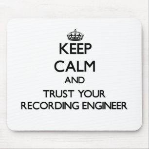 Mousepad Mantenha a calma e confie seu engenheiro da