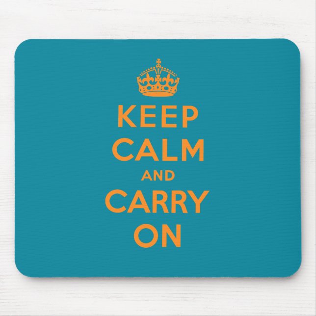 Mousepad Mantenha a calma e continue (Frente)