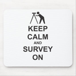 Mousepad Mantenha a calma e examine-a sobre