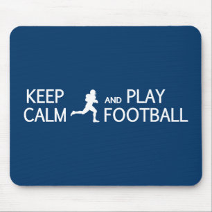 Mousepad Mantenha a calma e jogue o mouse personalizado de