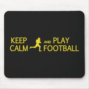Mousepad Mantenha a calma e jogue o mouse personalizado de
