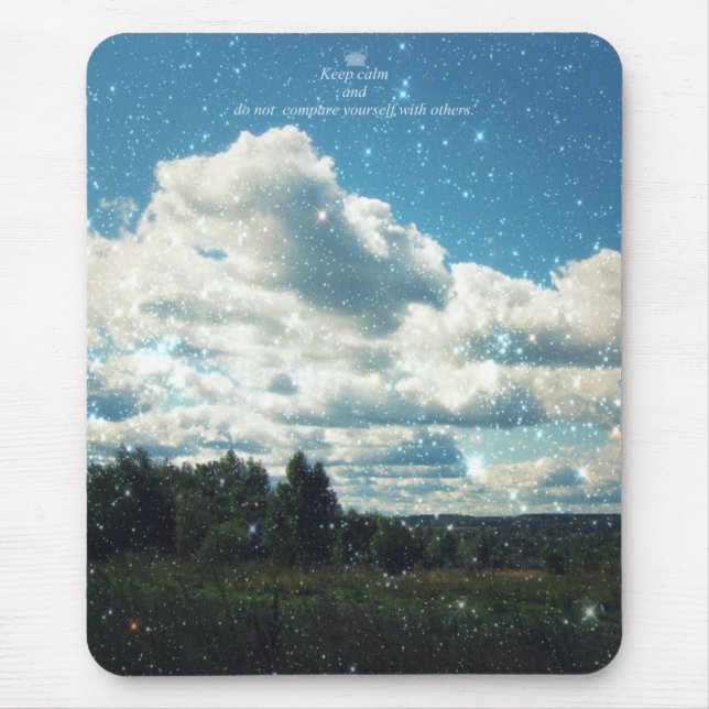 Mousepad Mantenha a Calma e não se Compare com os Outros (Frente)