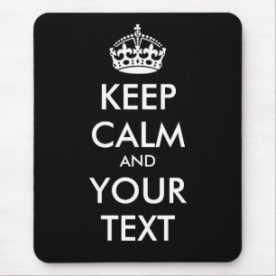 Mousepad MANTENHA A CALMA e o SEU TEXTO - mude o fundo