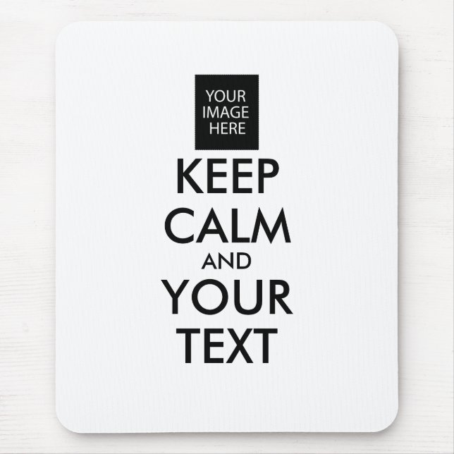 Mousepad MANTENHA A CALMA E O TEXTO COMPLETAMENTE Personali (Frente)