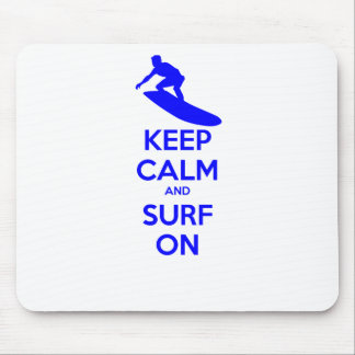 Mousepad Mantenha a calma & surfe-a sobre