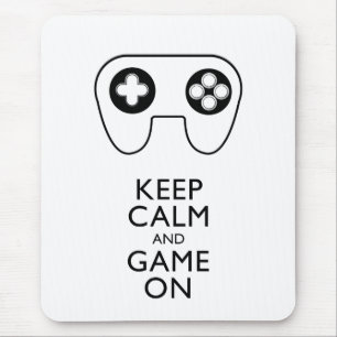 Mousepad MANTENHA CALMA E JOGO LIGADOS - PAPEL DE jogos