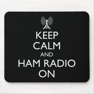 Mousepad Mantenha Calma E Ligue O Rádio Do Ham