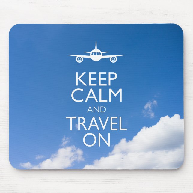 MOUSEPAD MANTENHA CALMA E VIAGEM (Frente)