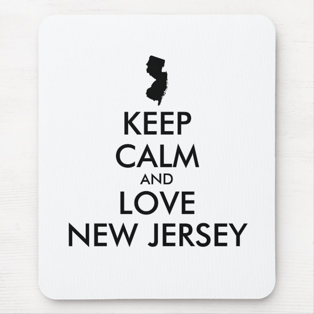 MOUSEPAD MANTENHA CALMO E AMES PERSONALIZÁVEIS NOVO JERSEY (Frente)