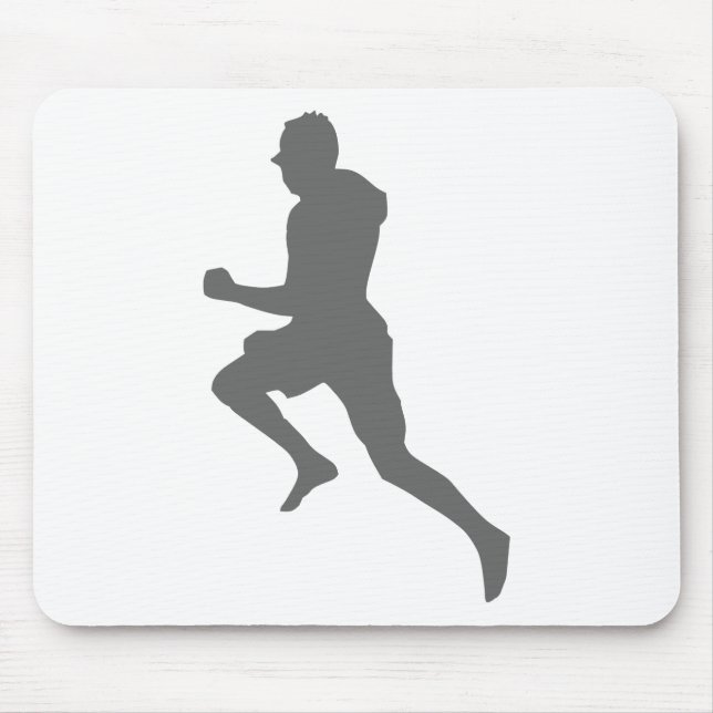 Mousepad Mantenha Calmo Levantamento Treino de Pesos Corrid (Frente)