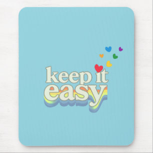 Mousepad Mantenha Fácil Tipografia Retro Orgulho Design