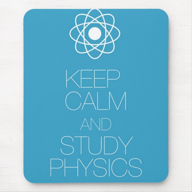 Mousepad Mantenha física calma e do estudo (Frente)