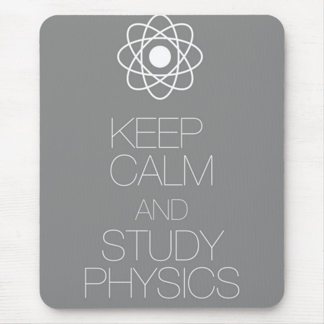 Mousepad Mantenha física calma e do estudo (Frente)