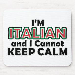 Mousepad Mantenha italianos calmos