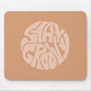 Mousepad Mantenha o bege retrô da Groovy
