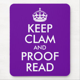 Mousepad Mantenha os moluscos e a prova lidos