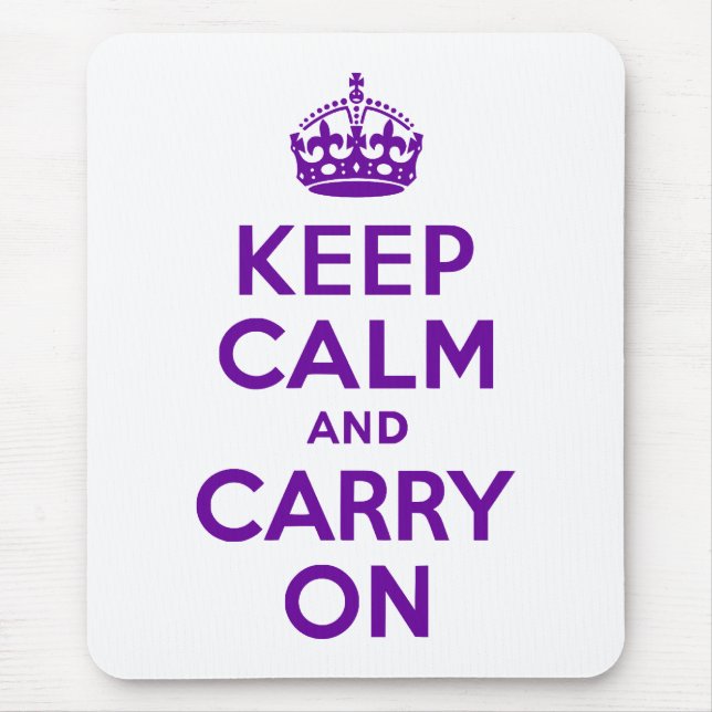 Mousepad Mantenha-se calma e continue ligado (Frente)