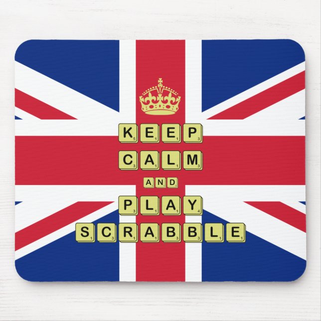 Mousepad Mantenha-Se Calmo E Jogue Jogos De Conselho (Frente)