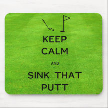 Mantenha-Se Calmo E Pense Naquele Curso De Golfe