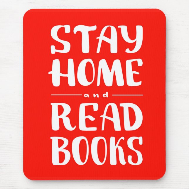 Mousepad Mantenha-se em casa e leia livros (Frente)