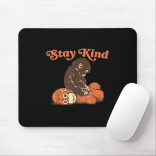 Mousepad Mantenha-se Gentil Bebê Macaco Punch Pelúcia FofoD