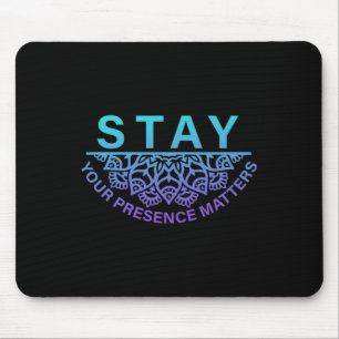 Mousepad Mantenha seus problemas de presença Prevenção ao s