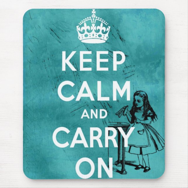 Mousepad Manter Alice calma (Frente)