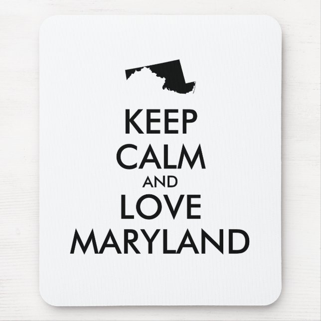 Mousepad MANTER CALM e AMAR MARYLAND personalizáveis (Frente)