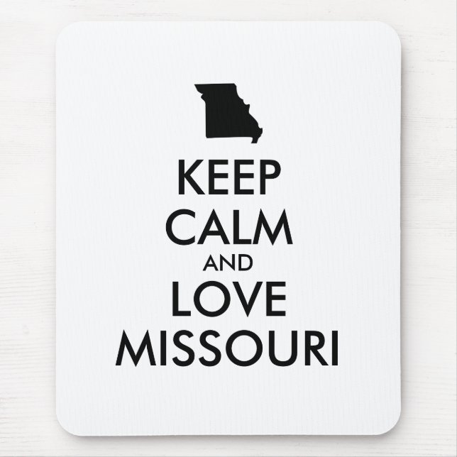 Mousepad MANTER CALM e AMAR MISSOURI personalizáveis (Frente)