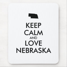 Mousepad MANTER CALMA E AMAR NEBRASKA personalizáveis