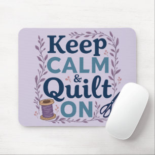 Mousepad Manter Calma e Inclinar no Design de Vintage