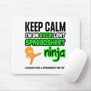 Mousepad Manter Calmo EXCELlent SPREADSHEET NINJA