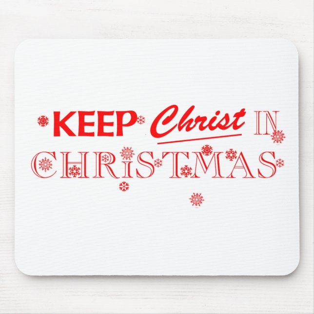 Mousepad Manter Cristo No Natal (Frente)